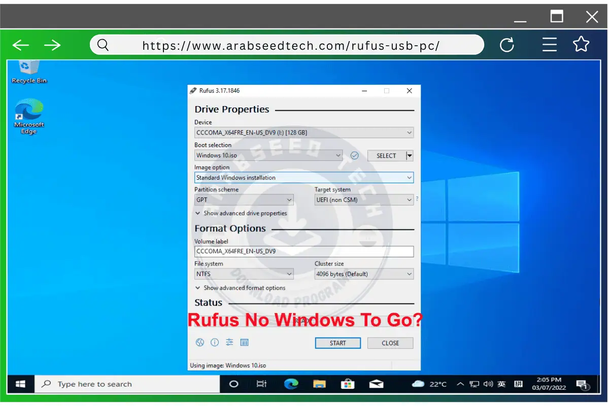 تحميل برنامج حرق الويندوز على الفلاشة Rufus مجاناً 2026